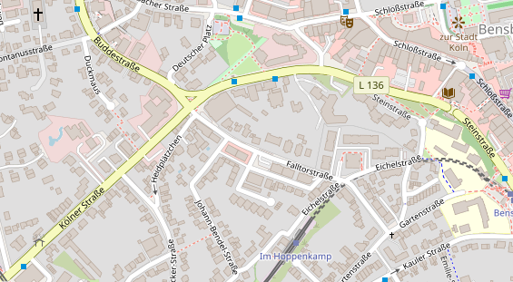 Physiotherapie auf Satellitenbild