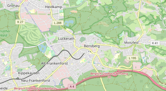 physical therapy on map