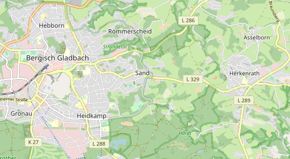 physical therapy on map