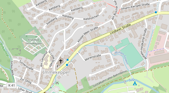 Physiotherapie auf Satellitenbild