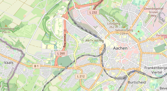 physical therapy on map