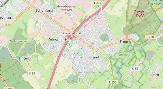 physical therapy on map