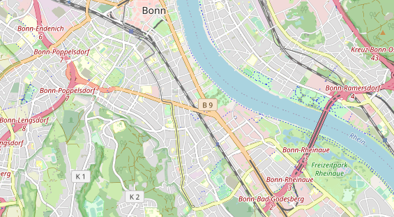 physical therapy on map