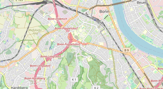 physical therapy on map