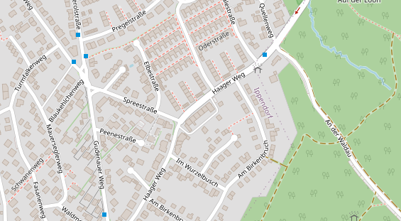 Physiotherapie auf Satellitenbild