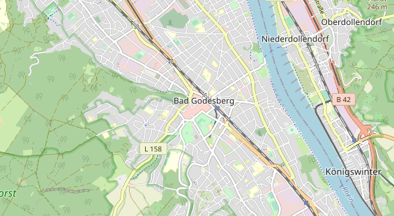 physical therapy on map