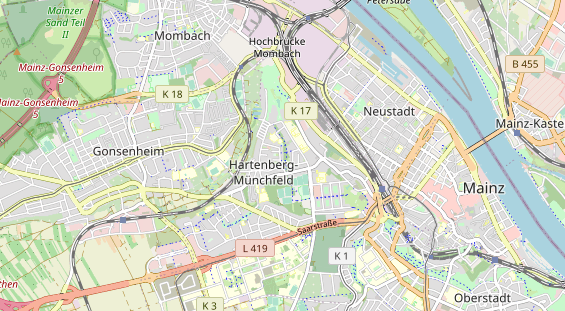 physical therapy on map