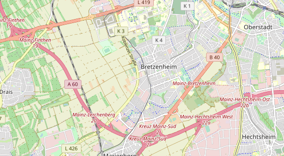 physical therapy on map