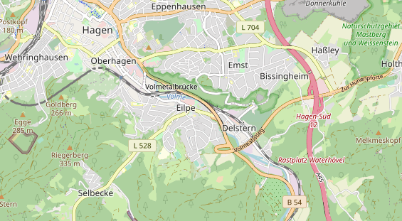 physical therapy on map