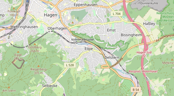 physical therapy on map