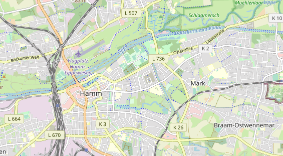 physical therapy on map