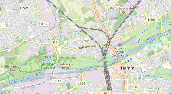 physical therapy on map