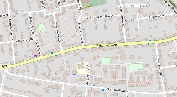 Physiotherapie auf Satellitenbild