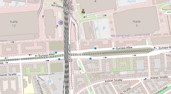 Physiotherapie auf Satellitenbild