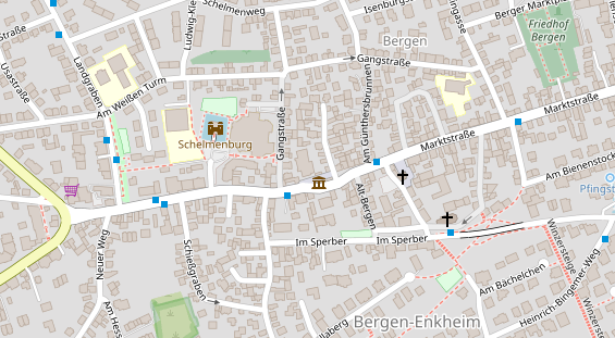 Physiotherapie auf Satellitenbild