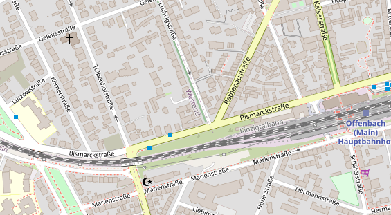 Physiotherapie auf Satellitenbild