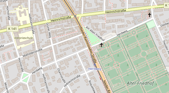 Physiotherapie auf Satellitenbild