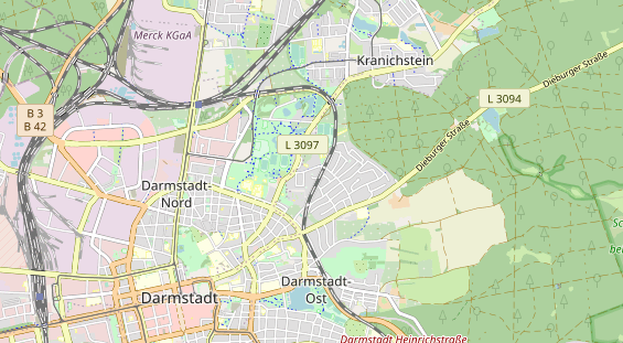 physical therapy on map