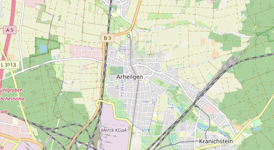 physical therapy on map