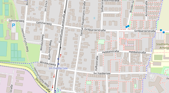 Physiotherapie auf Satellitenbild