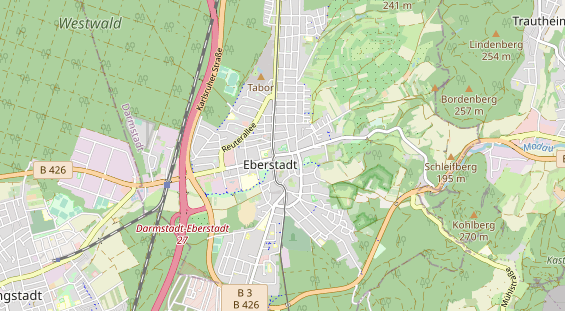 physical therapy on map