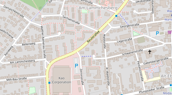 Physiotherapie auf Satellitenbild