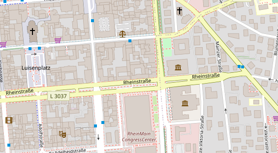 Physiotherapie auf Satellitenbild