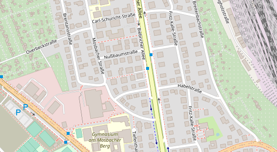 Physiotherapie auf Satellitenbild