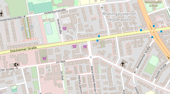 Physiotherapie auf Satellitenbild