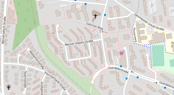 Physiotherapie auf Satellitenbild