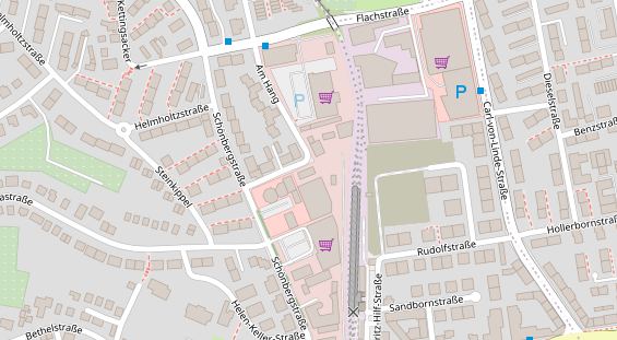 Physiotherapie auf Satellitenbild