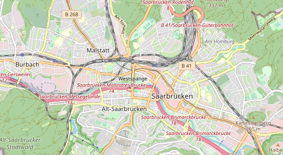 physical therapy on map