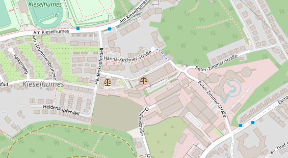 Physiotherapie auf Satellitenbild