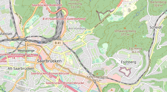 physical therapy on map