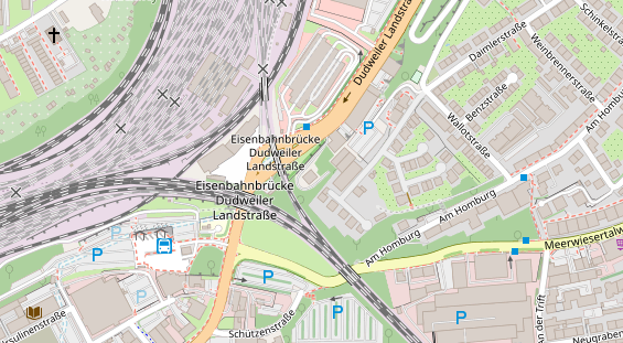 Physiotherapie auf Satellitenbild