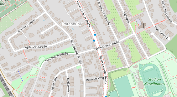 Physiotherapie auf Satellitenbild