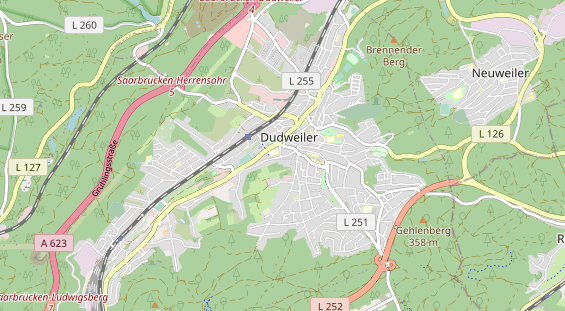 physical therapy on map