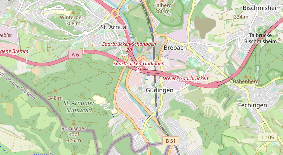 physical therapy on map