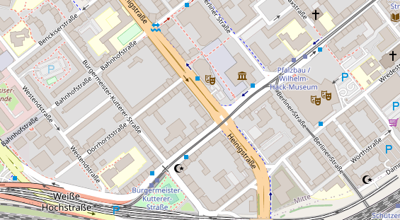 Physiotherapie auf Satellitenbild