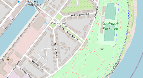 Physiotherapie auf Satellitenbild