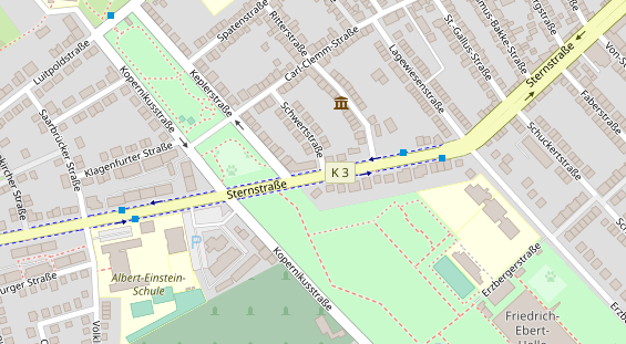 Physiotherapie auf Satellitenbild