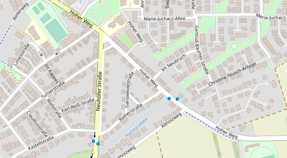 Physiotherapie auf Satellitenbild