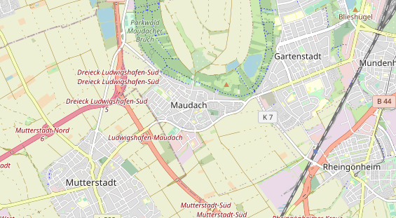 physical therapy on map