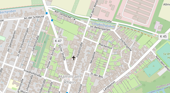 Physiotherapie auf Satellitenbild