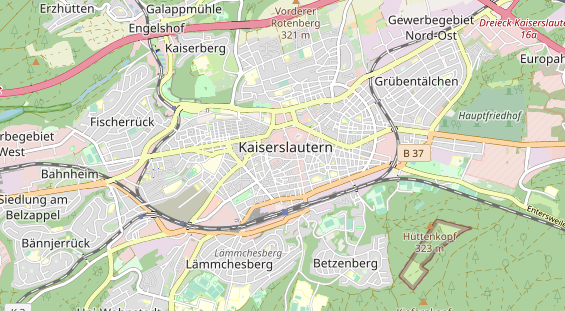 physical therapy on map