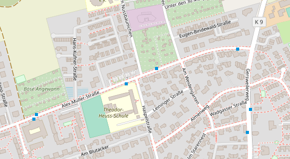 Physiotherapie auf Satellitenbild