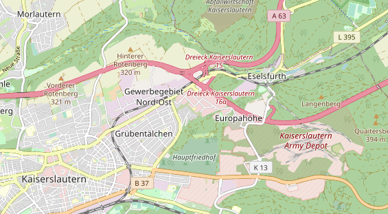 physical therapy on map