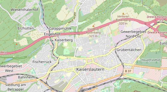 physical therapy on map