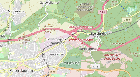 physical therapy on map