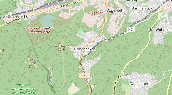 physical therapy on map